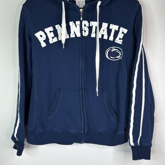 College Classics Penn State Navy Hooded Full Zip Sweatshirt Medium - Picture 3 of 8